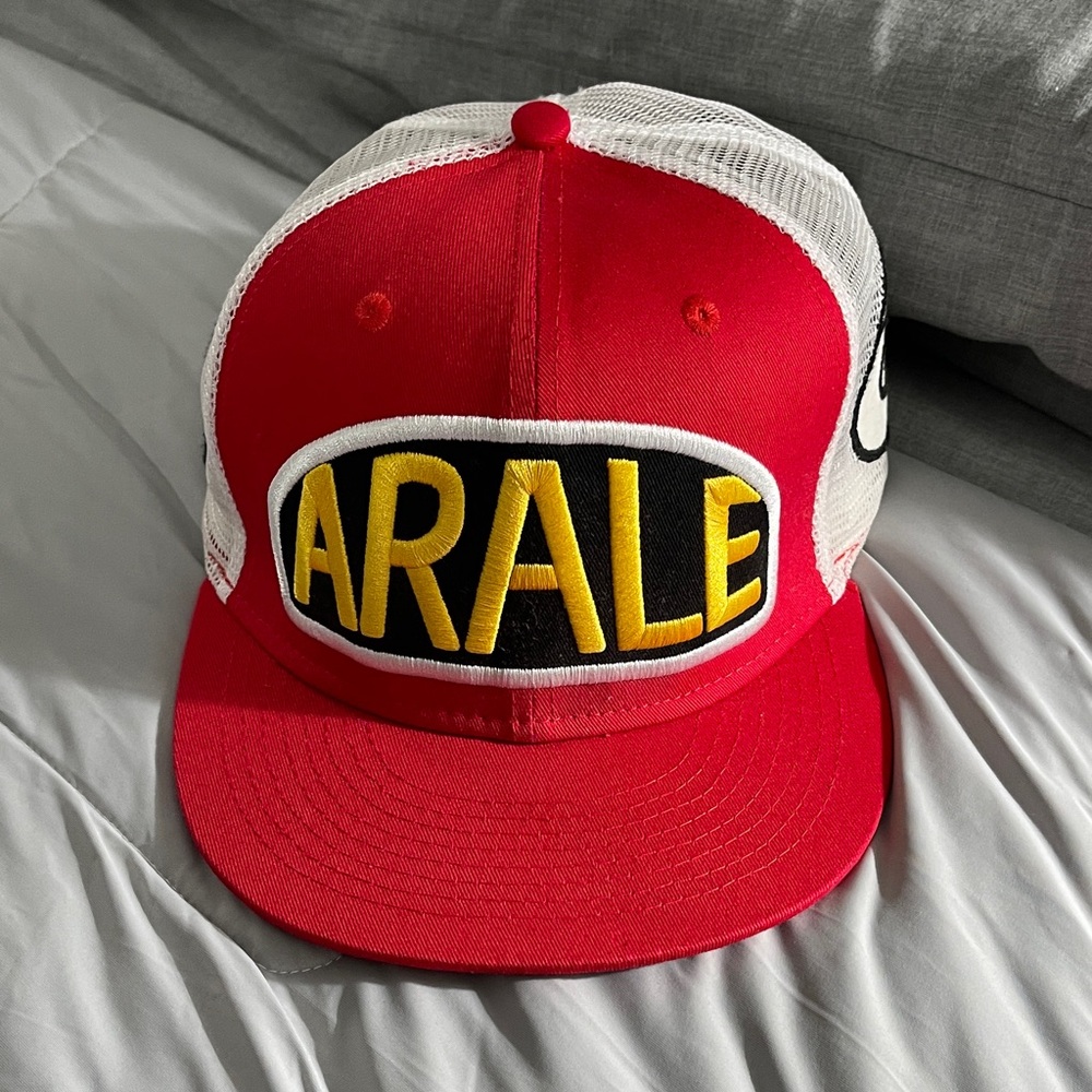 Red Arale Norimaki Trucker Hat, from Japan, for the anime fan in your life! 🇯🇵 🪽